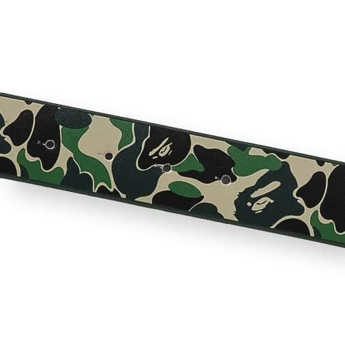 Abc Camo Bape Leather Belt - Green Male Product Image