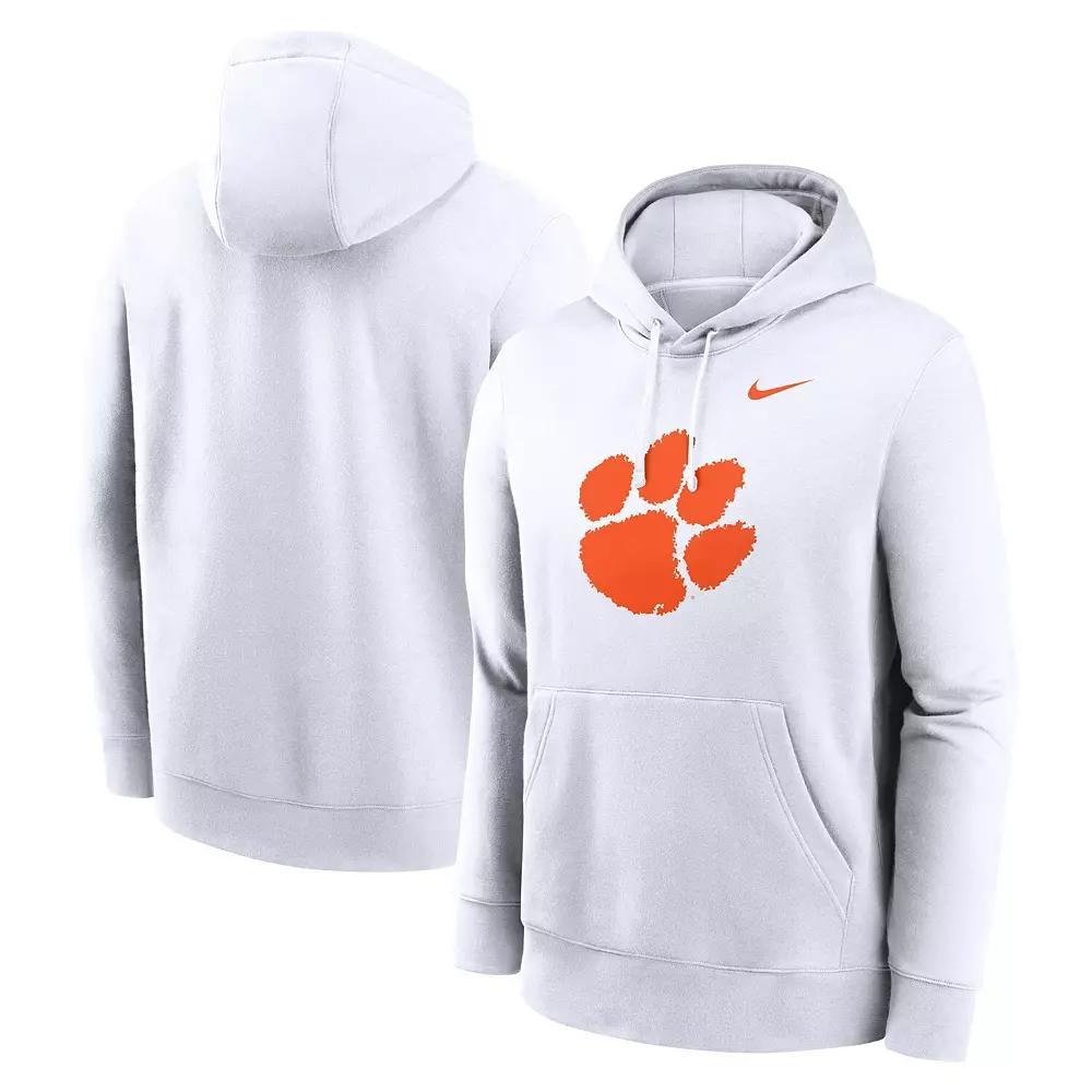 Mens Nike Clemson Tigers Primetime Evergreen Club Fleece Pullover Hoodie Product Image