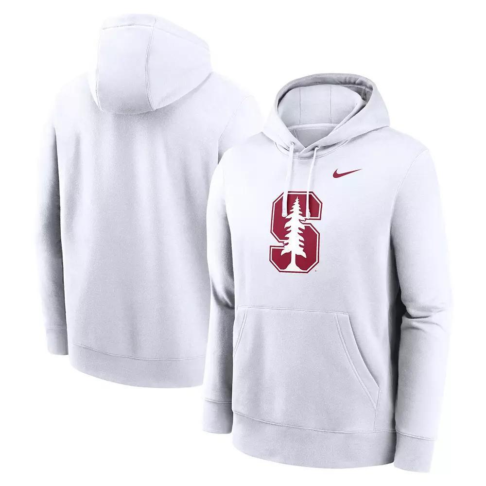 Men's Nike White Stanford Cardinal Primetime Evergreen Club Fleece Pullover Hoodie, Size: XL Product Image