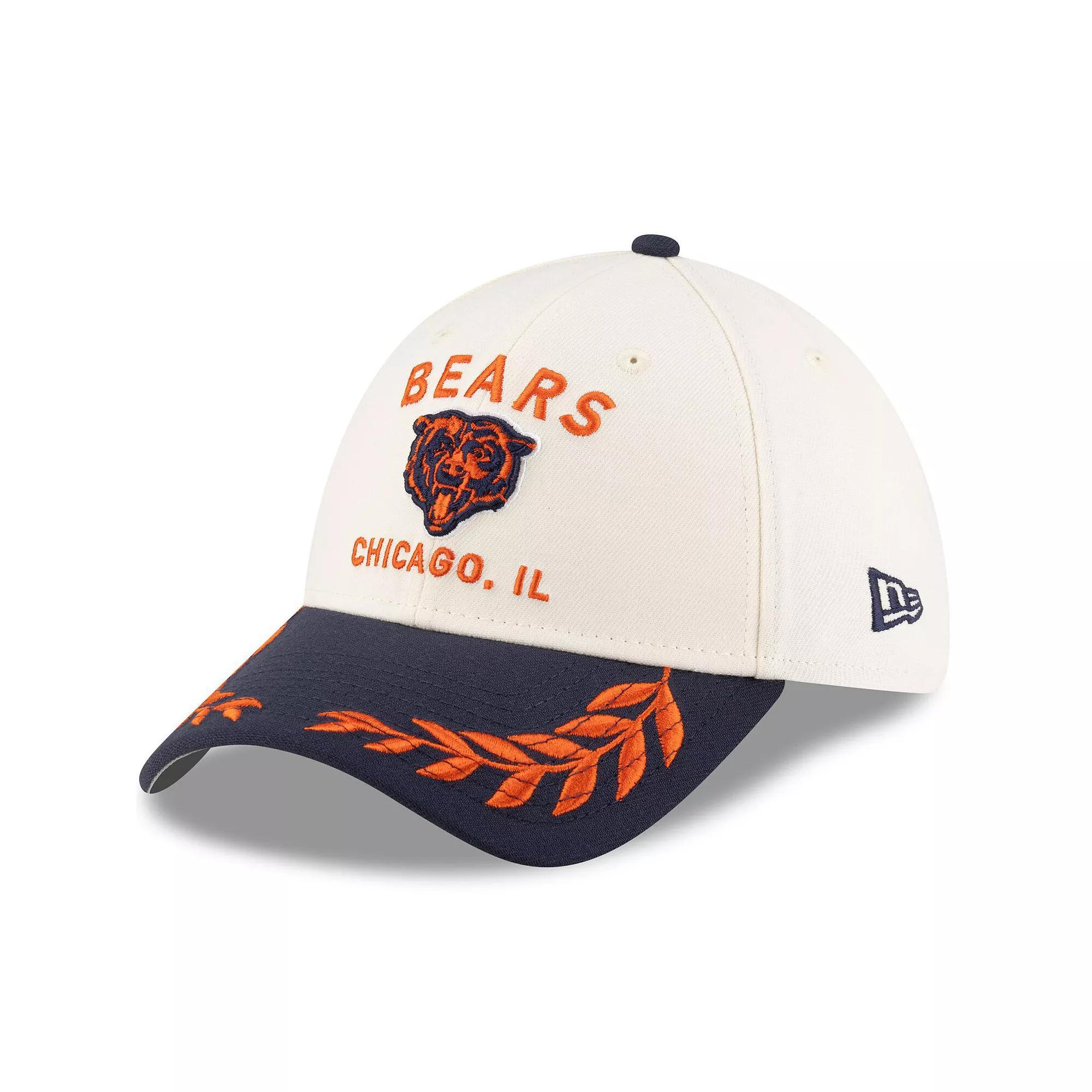 Men's New Era  Cream/Navy Chicago Bears 2025 NFL Draft 39THIRTY Flex Hat, Size: Large/XL, Beige Product Image