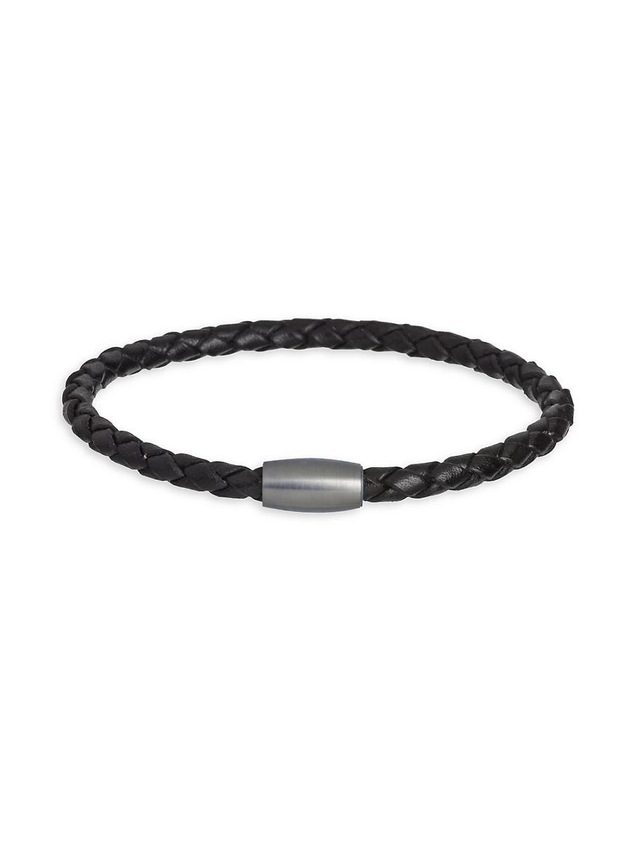 Link Up Braided Leather Cord Bracelet Product Image