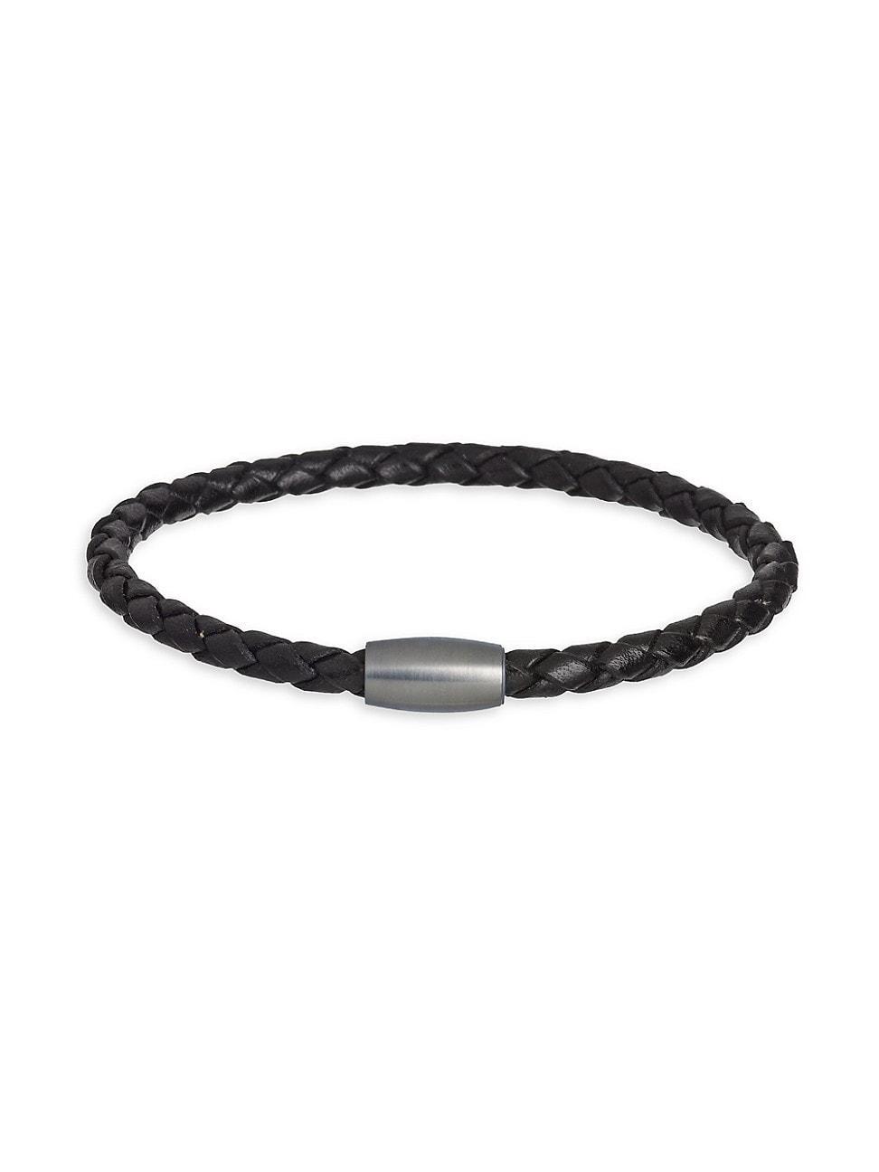 Link Up Braided Leather Cord Bracelet Product Image