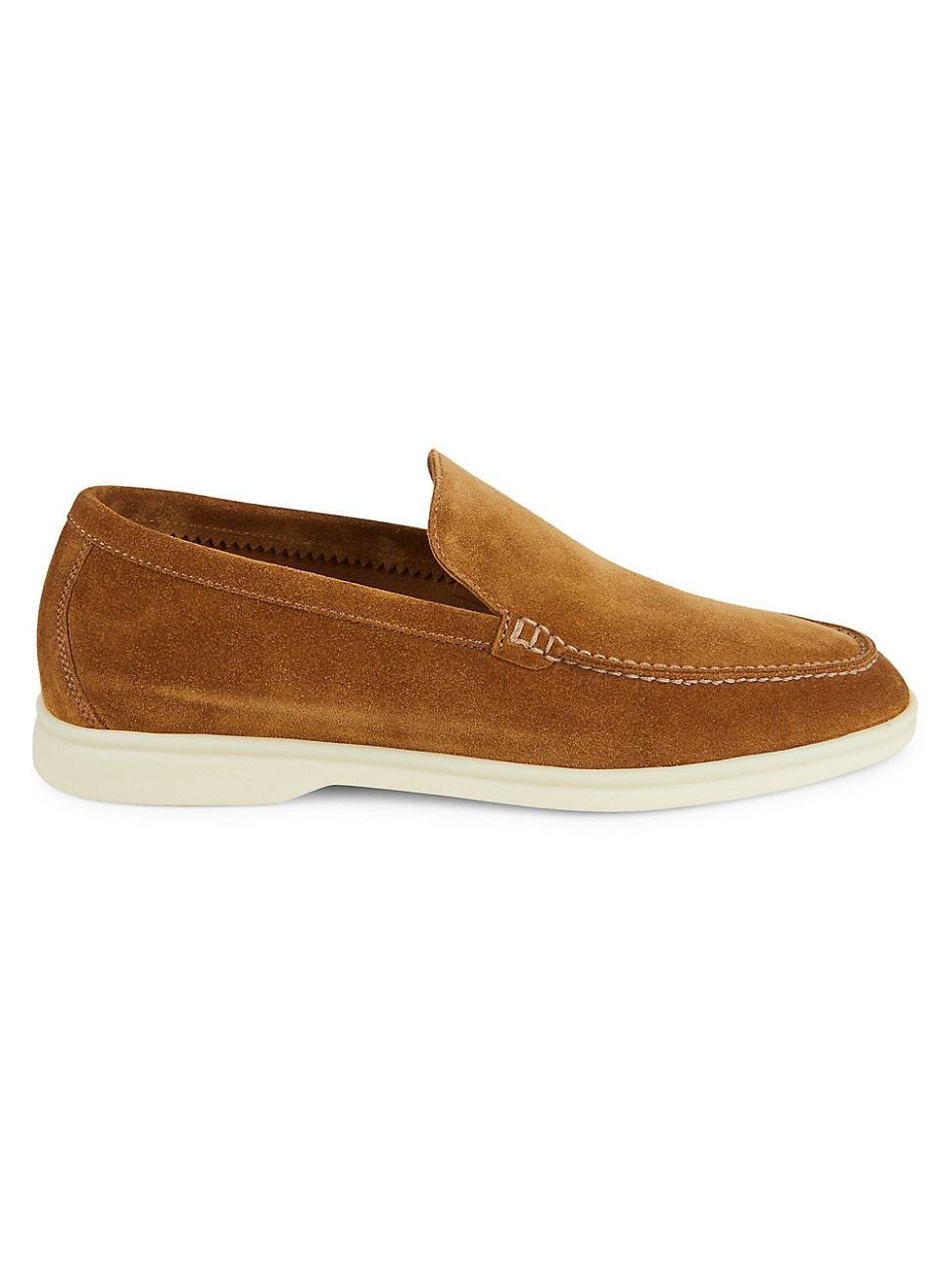 Mens Tonal Suede Loafers Product Image
