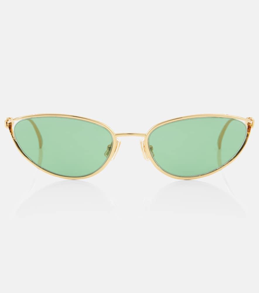 BOTTEGA VENETA Bv1330s Knot Cat Eye Metal Sunglasses In Gold Product Image