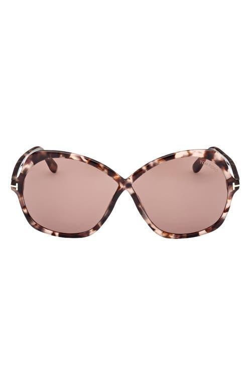Tom Ford Rosemin Butterfly Sunglasses, 64mm Product Image