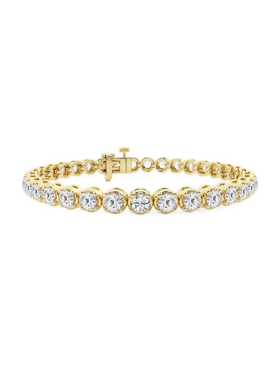 Womens 14K White Gold & Round Lab-Grown Diamond 4-Prong Tennis Bracelet/2.00-15.00 TCW Product Image