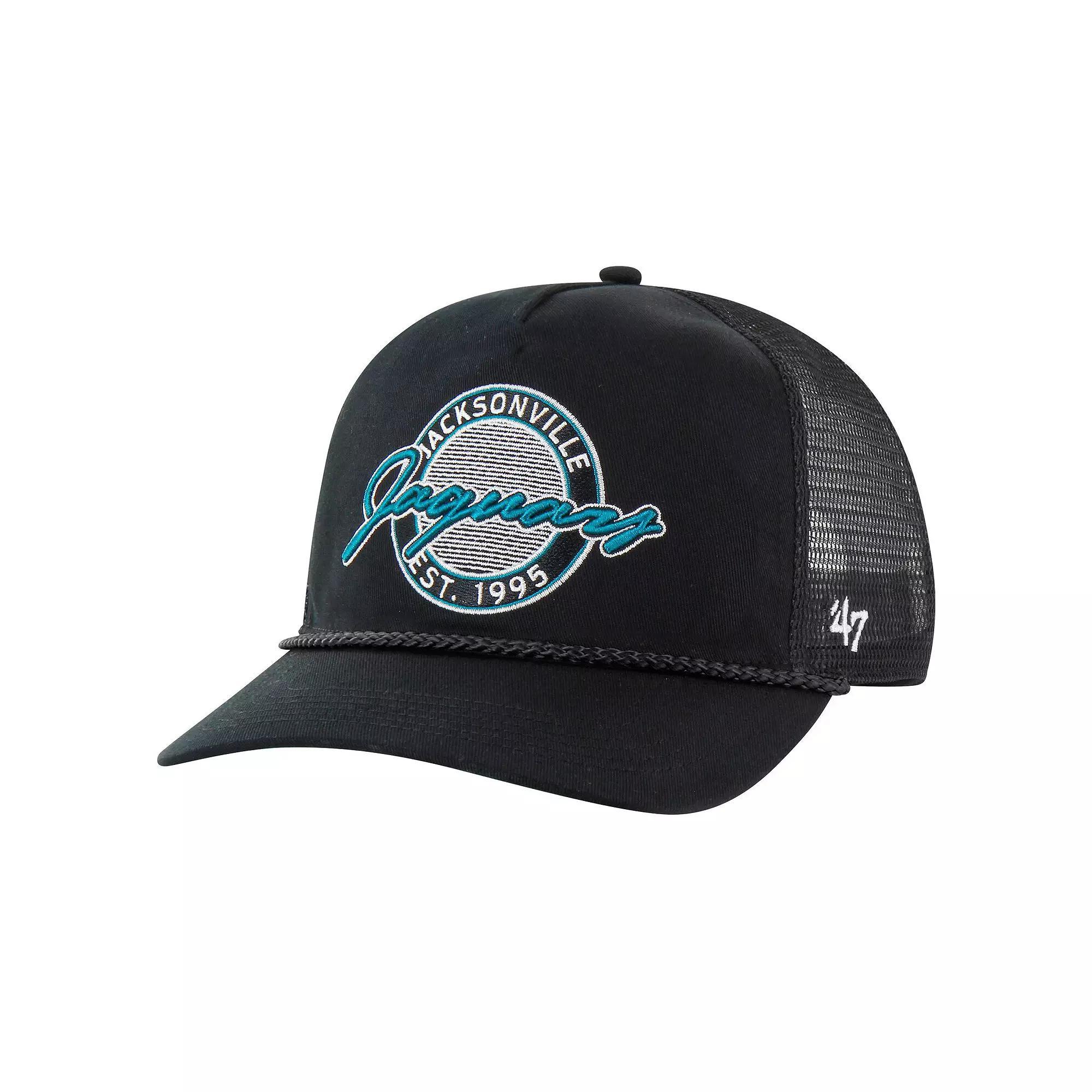 Men's '47 Black Jacksonville Jaguars Promenade Hitch Trucker Adjustable Hat Product Image