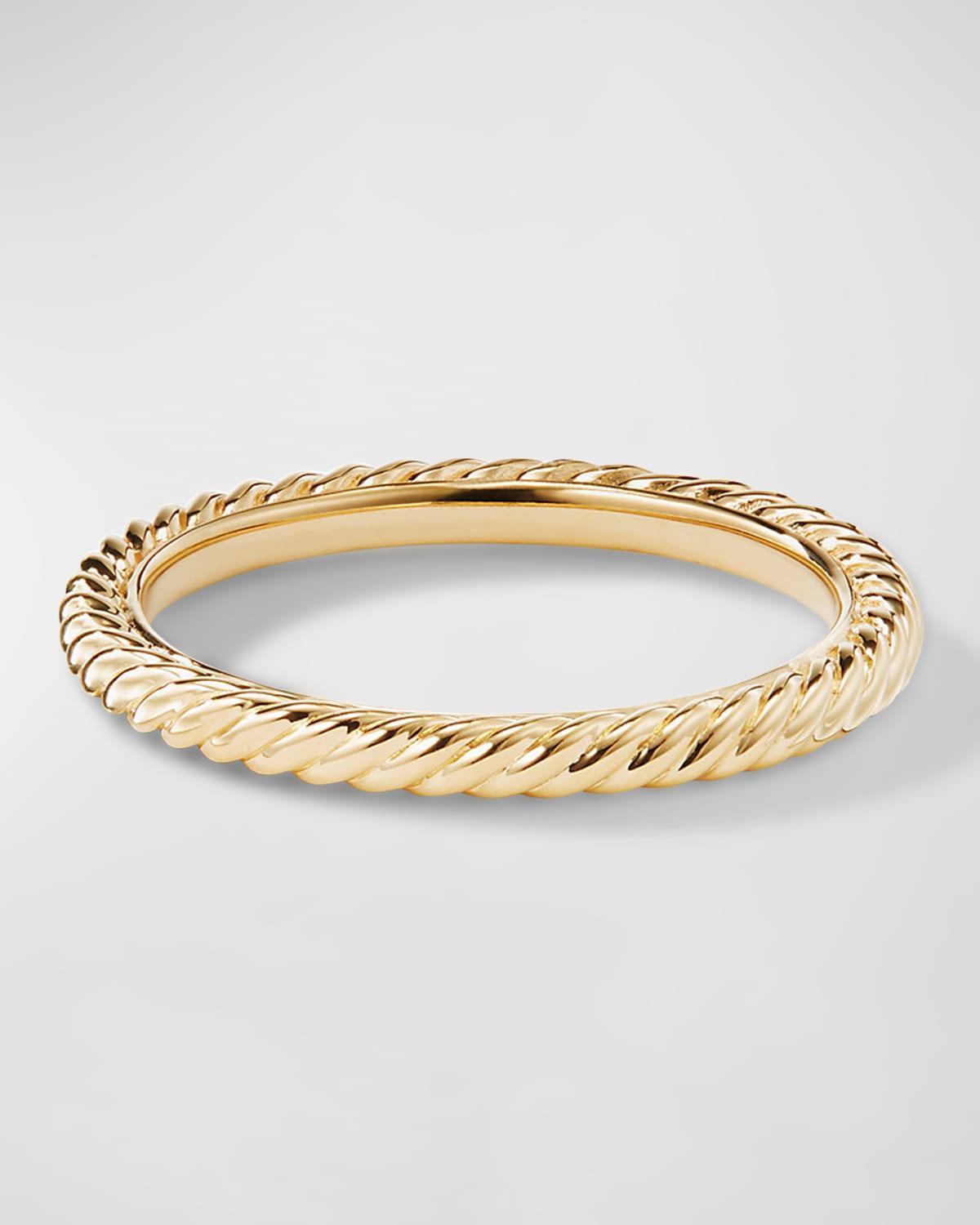 David Yurman Cable Classics Band Ring in 18K Gold, 8.5 Product Image