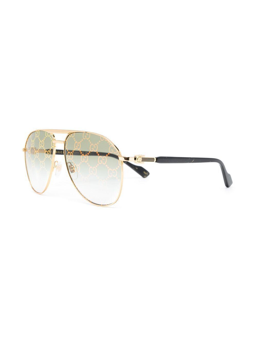 pilot-frame tinted sunglasses Product Image