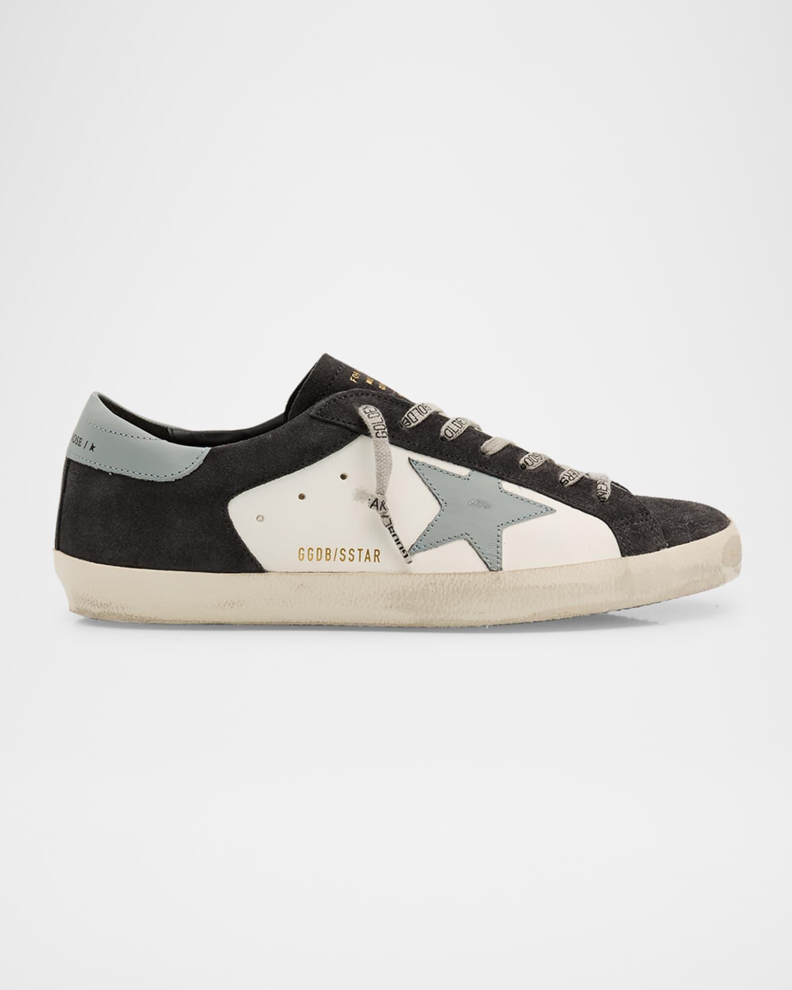 Men's Super-Star Leather and Suede Low-Top Sneakers Product Image