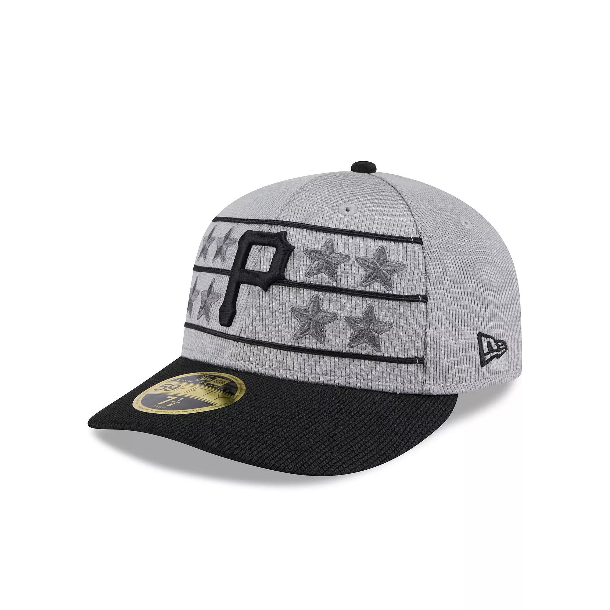 Men's New Era  Gray/Black Pittsburgh Pirates 2025 Batting Practice Low Profile 59FIFTY Fitted Hat, Size: 7 1/2, Grey Product Image