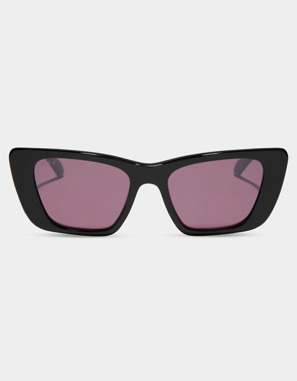 DIFF EYEWEAR Aura Sunglasses - BLACK CHERRY Product Image
