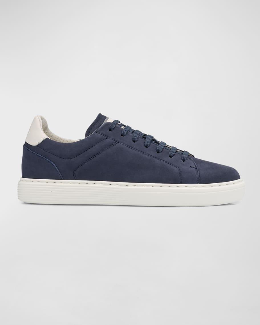 Mens Nubuck Calfskin Low-Top Sneakers Product Image