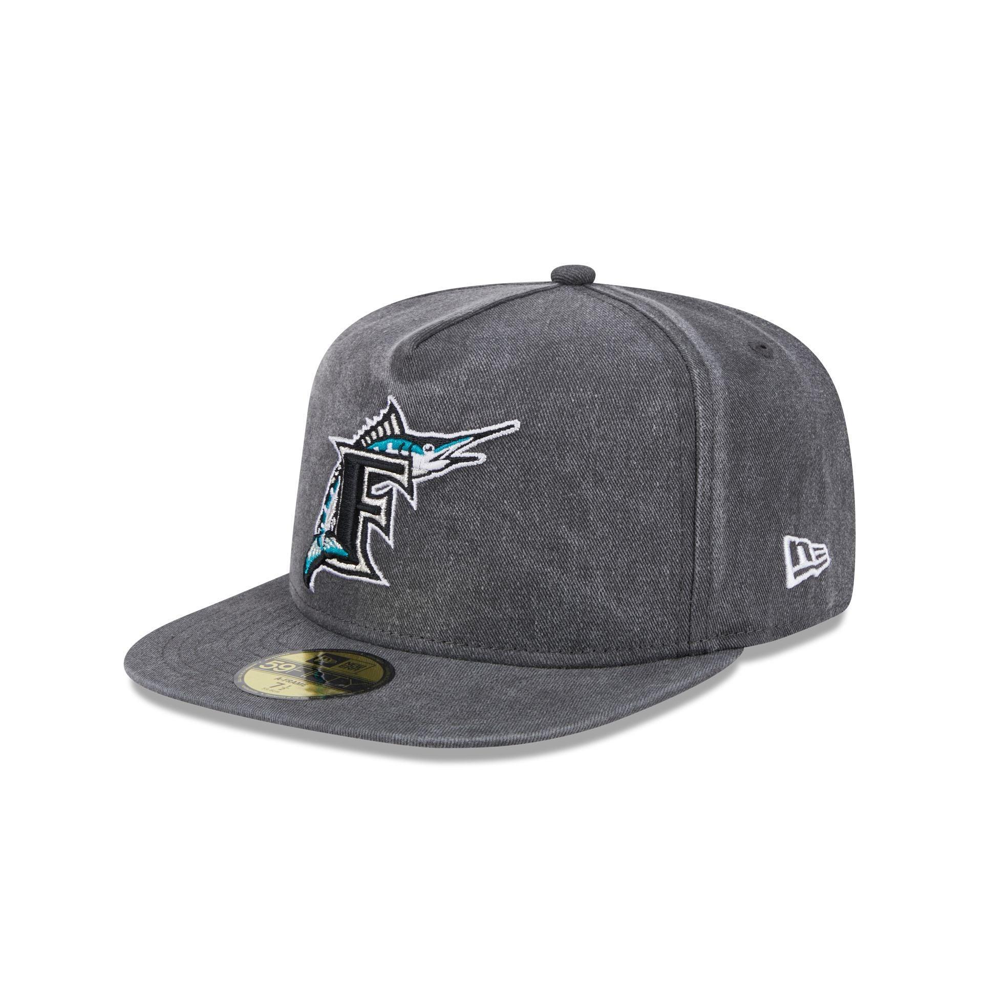 Miami Marlins Pigment Dye 59FIFTY A-Frame Fitted Hat Male Product Image