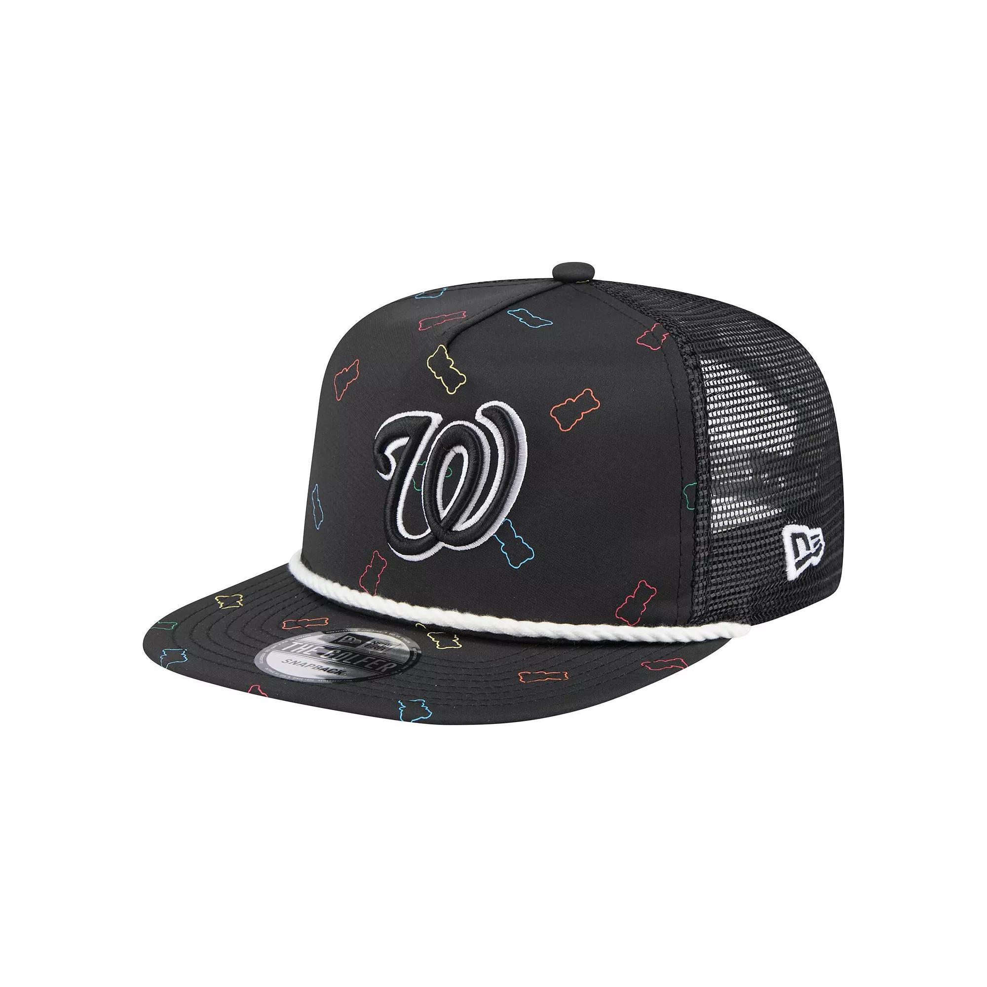 Mens New Era Washington Nationals Gummy Golfer Trucker Adjustable Hat Product Image
