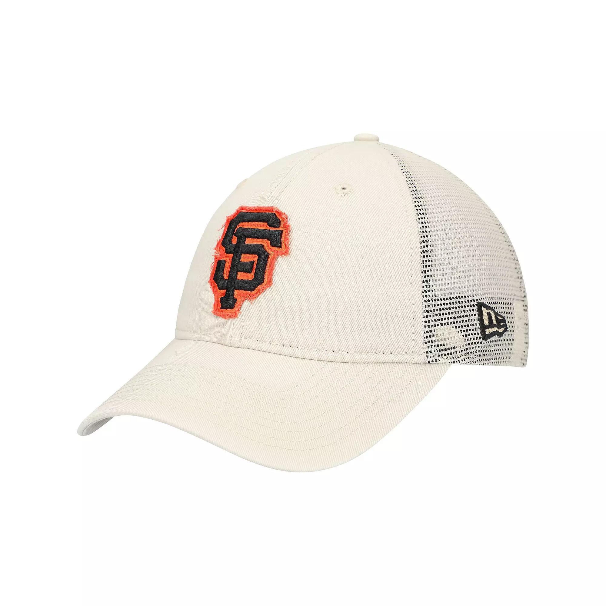Men's New Era Stone San Francisco Giants Game Day 9TWENTY Adjustable Trucker Hat, Team Product Image