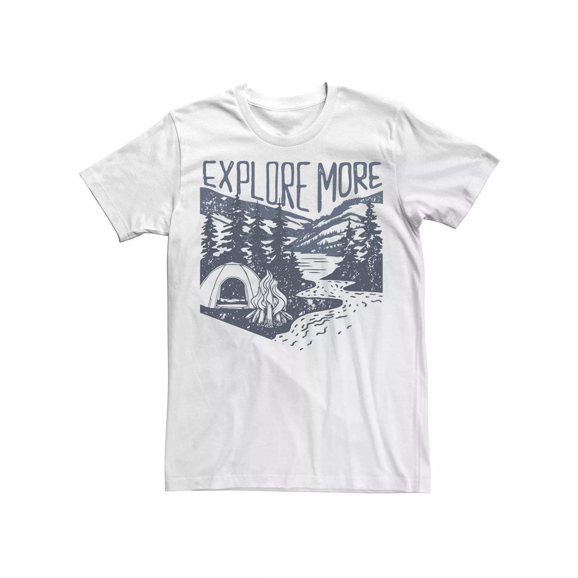 Men's Explore More In The Wild Tee, Size: Small, White Product Image
