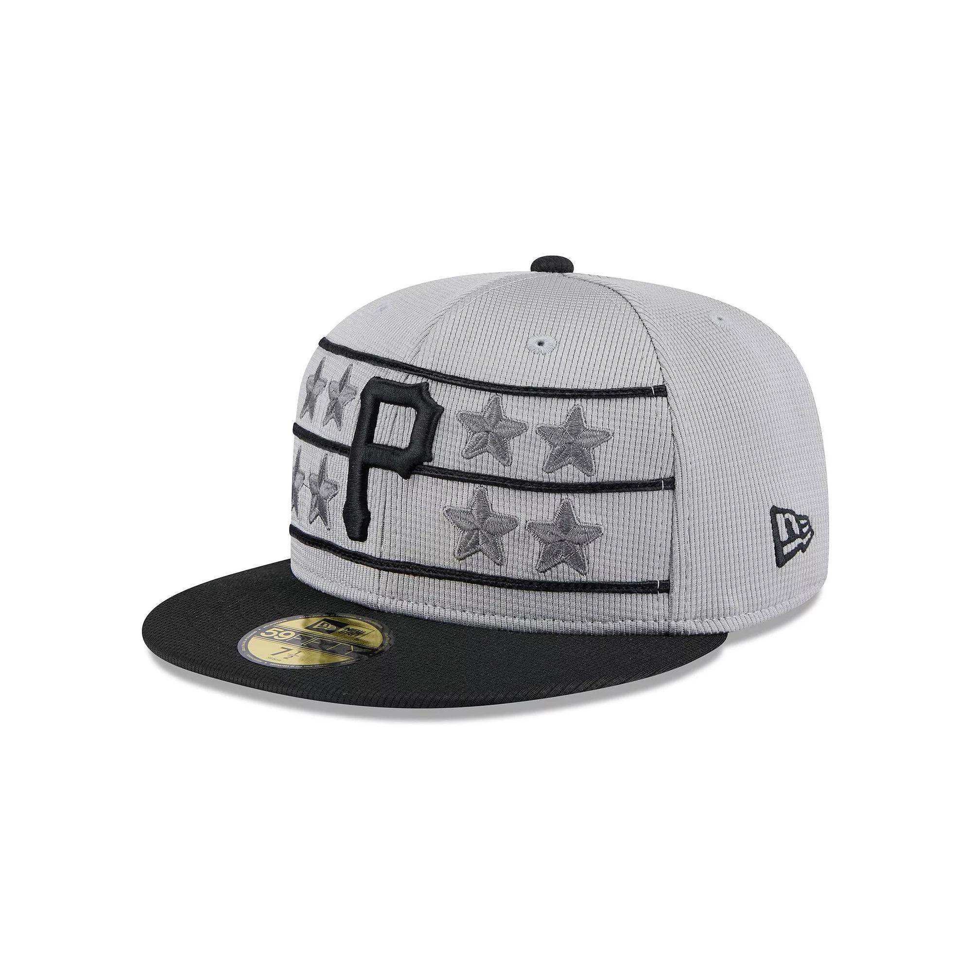 Men's New Era  Gray/Black Pittsburgh Pirates 2025 Batting Practice 59FIFTY Fitted Hat, Size: 7 1/2, Grey Product Image