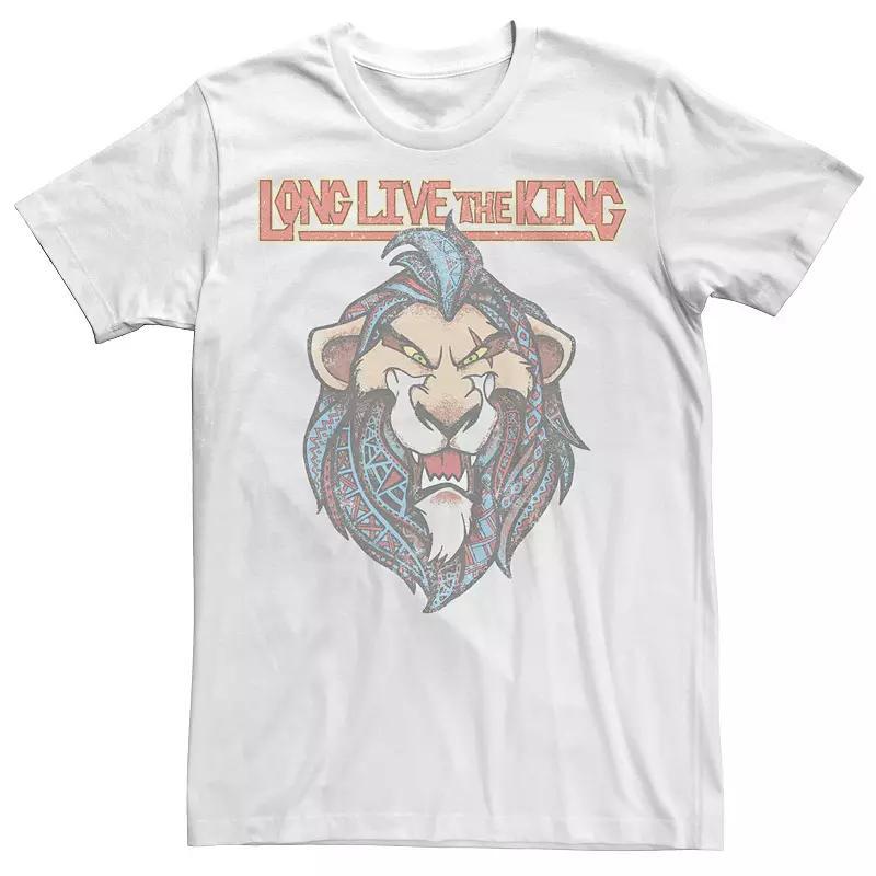Disney's The Lion King Geometric Scar Long Live The King Men's Tee, Size: 3XL, Natural Product Image
