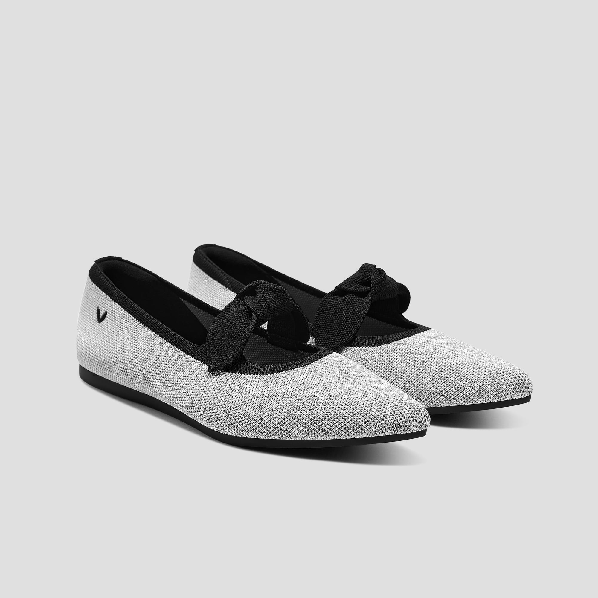 Pointed-Toe Bow Flats (Addriane) Product Image