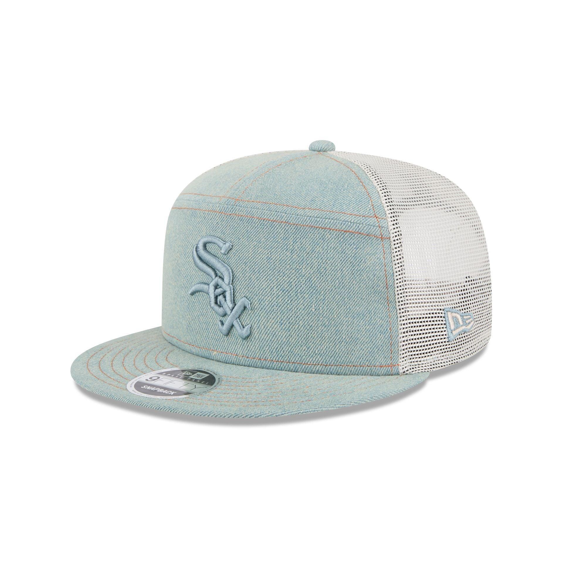 Chicago Cubs Denim Split Panel 9FIFTY Trucker Hat Male Product Image