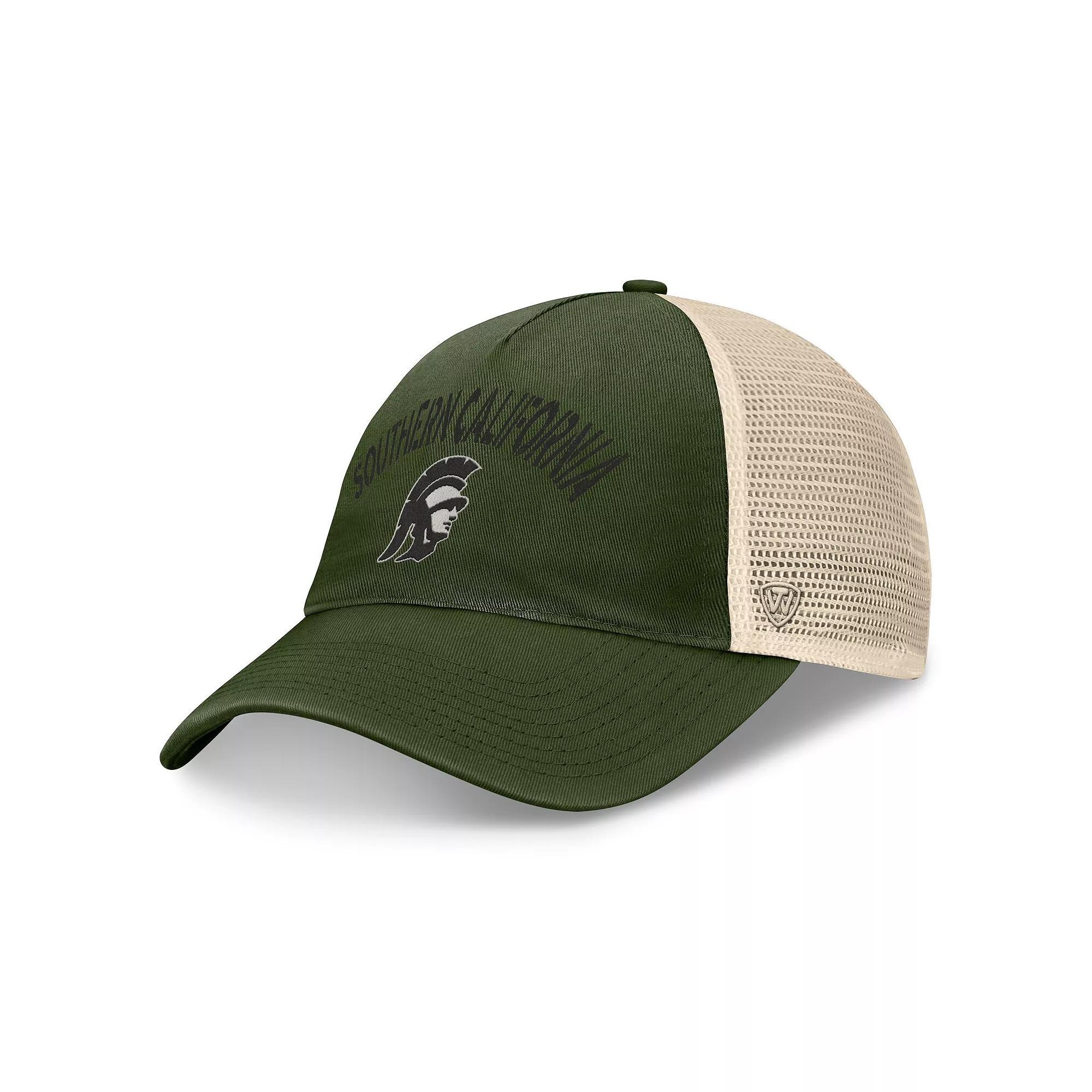Men's Top of the World Hunter Green USC Trojans OHT Military Appreciation Glory Trucker Adjustable Hat, Team Product Image