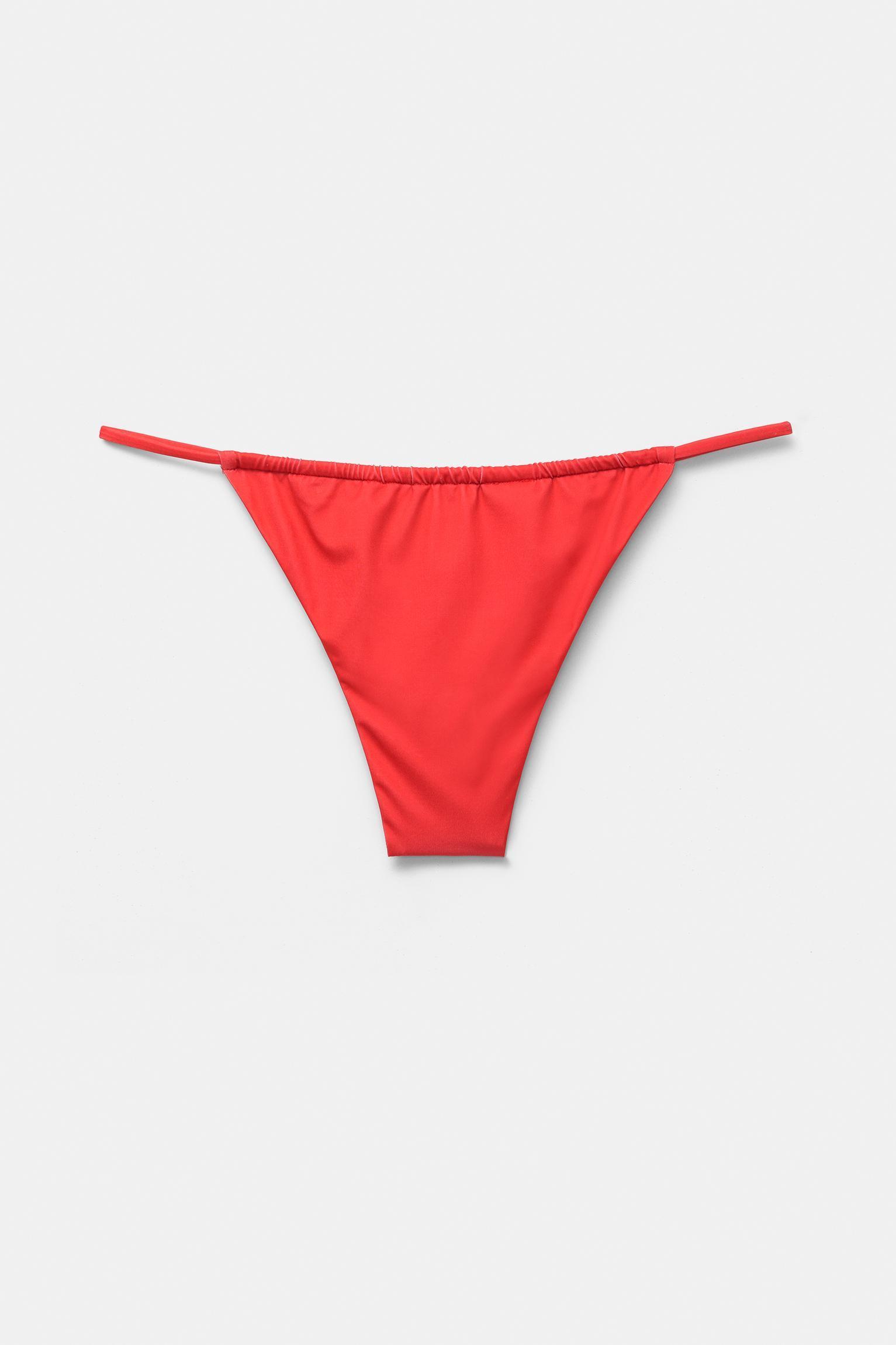 Floral bikini bottoms with gathered detail Product Image