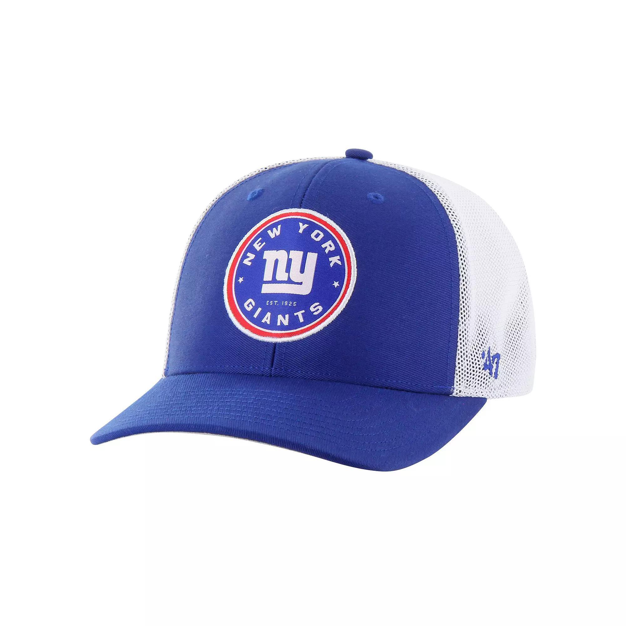 Men's '47 Royal New York Giants Disclose Trophy Stretch Fit Hat, Size: Large/XL, Blue Product Image
