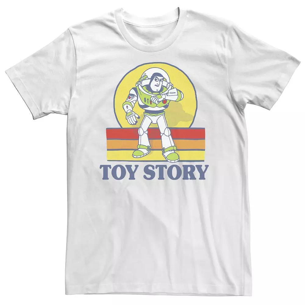 Big & Tall Disney / Pixar Toy Story Buzz Lightyear Retro Portrait Logo Tee, Men's, Size: 4XL Tall, White Product Image