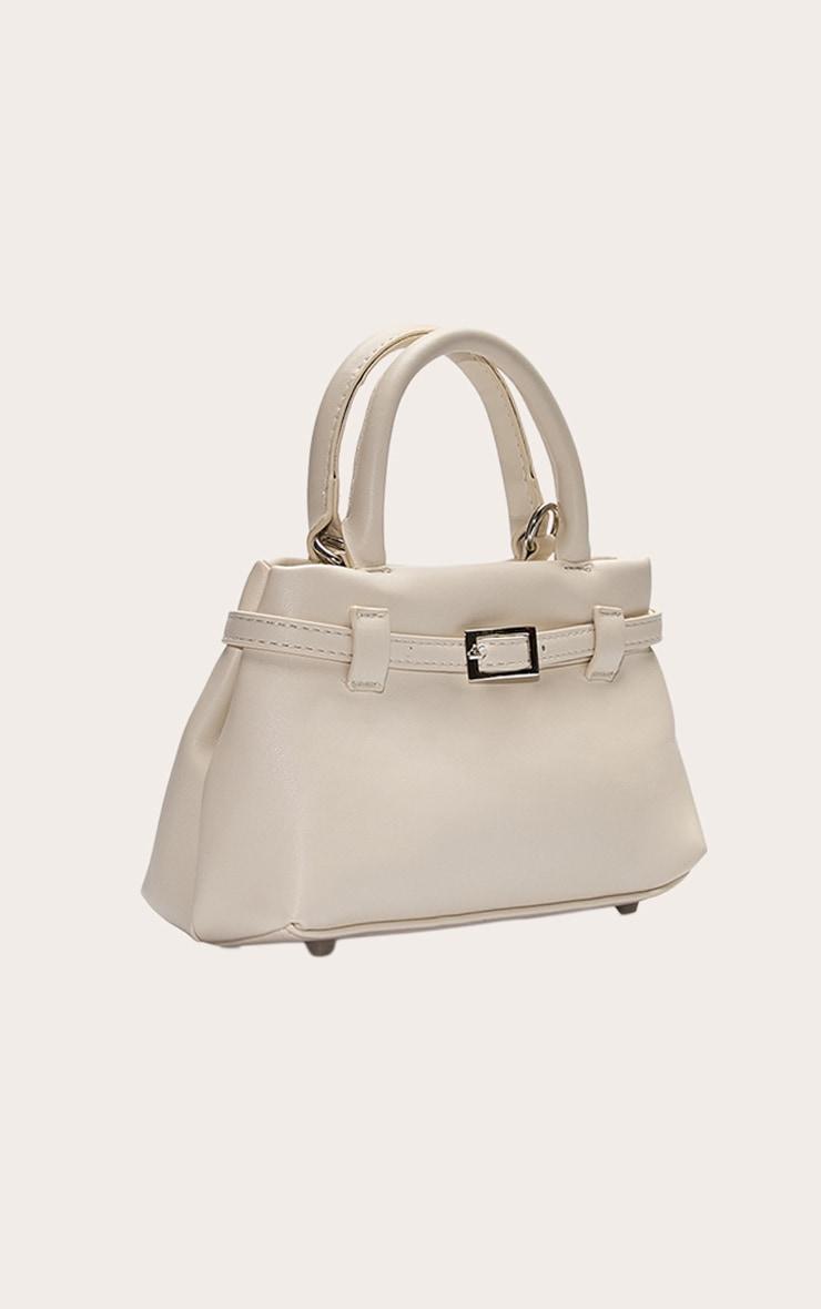 Cream Belt Detail Mini Cross Body Bag Product Image