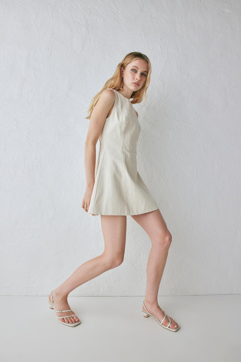 Chloe Mini Dress Oat Product Image