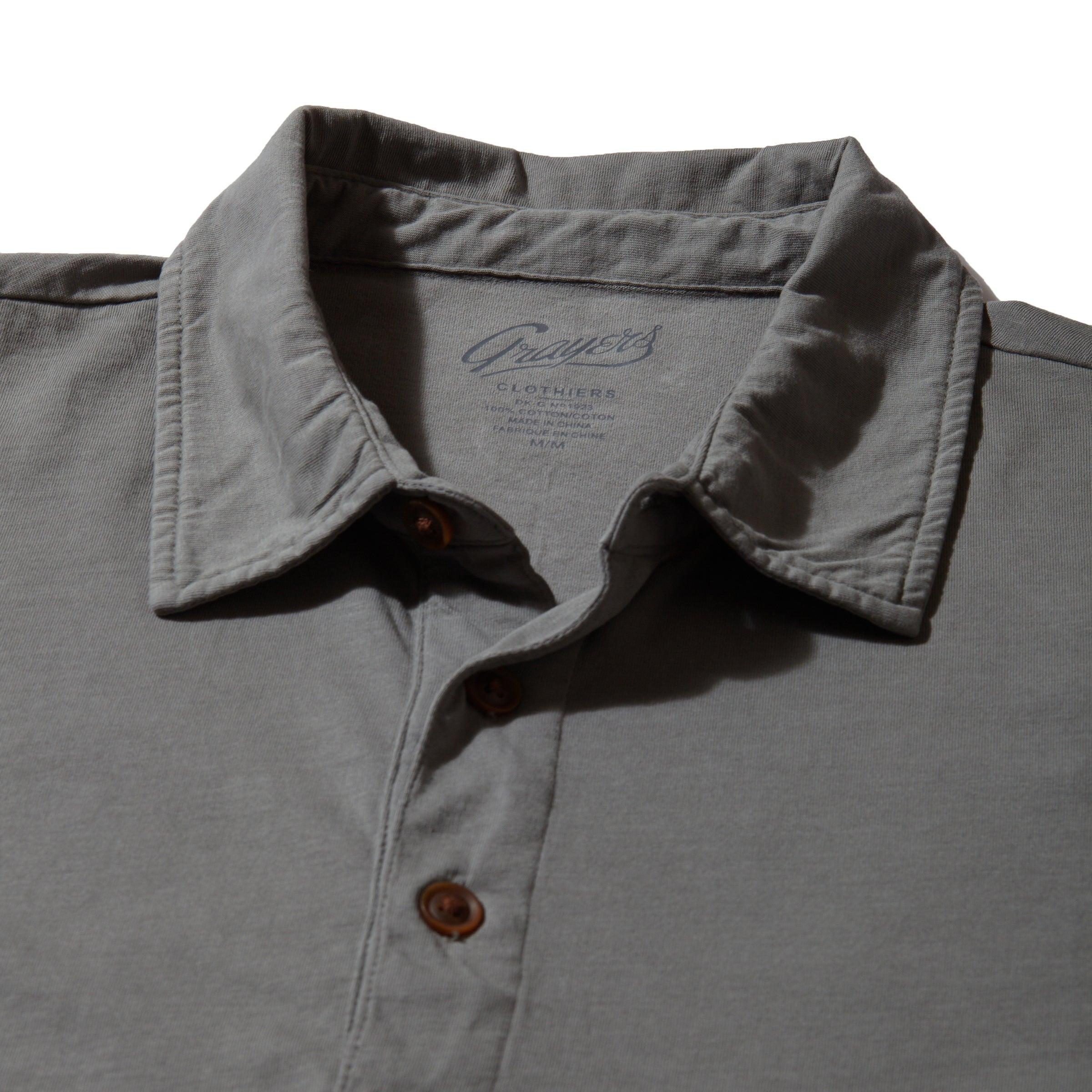 Pima Cotton LS Polo SMP - Moon Mist (Final Sale)* Product Image