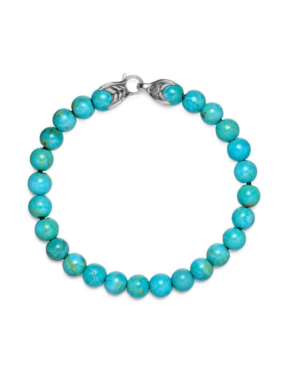 sterling silver Spiritual Beads bracelet (8mm) Product Image