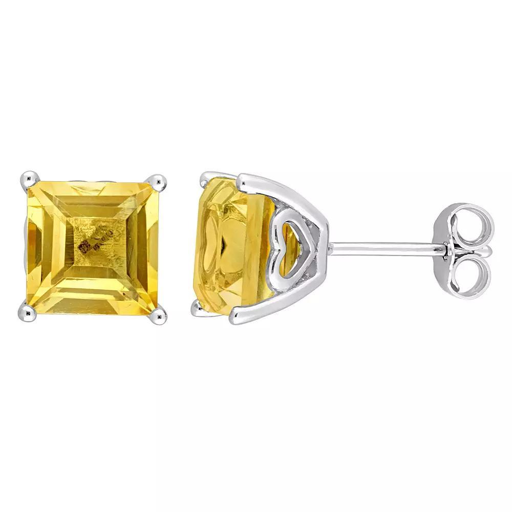 Stella Grace Sterling Silver & Gemstone Stud Earrings, Women's, Citrine Product Image