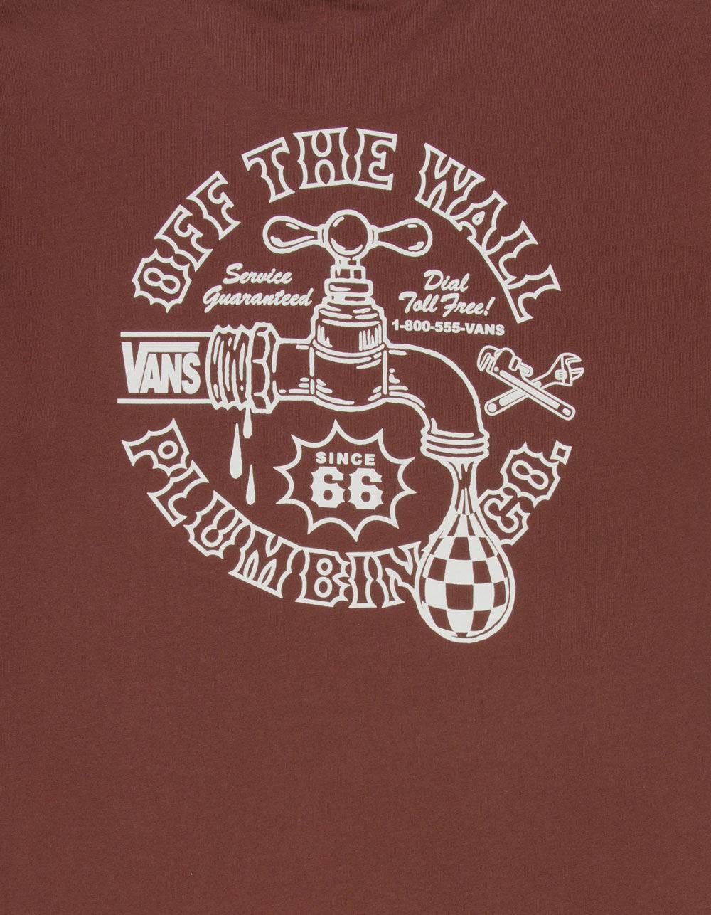 VANS Plumbing Company Mens Tee - BROWN Product Image