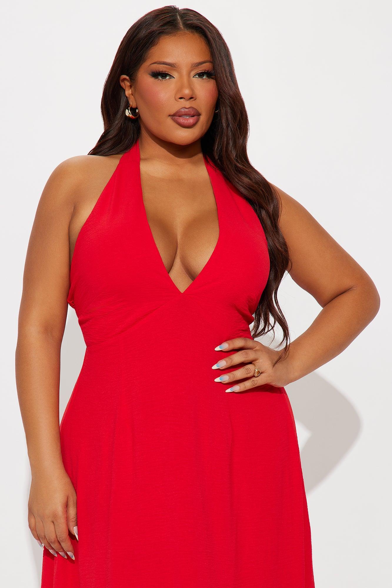 Kimberly Airflow Maxi Dress - Red Product Image