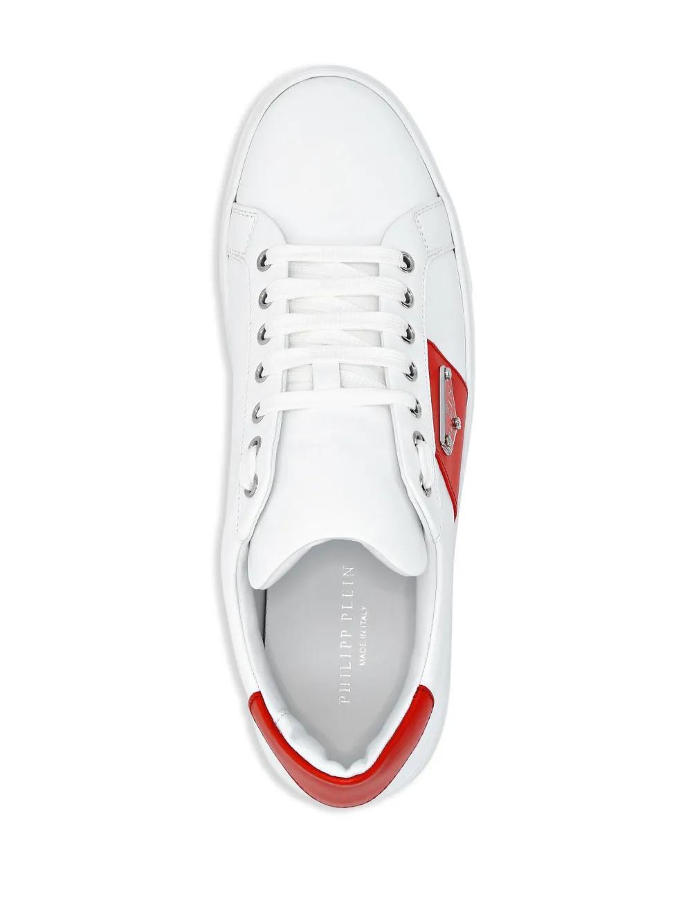 logo-plaque panelled sneakers Product Image