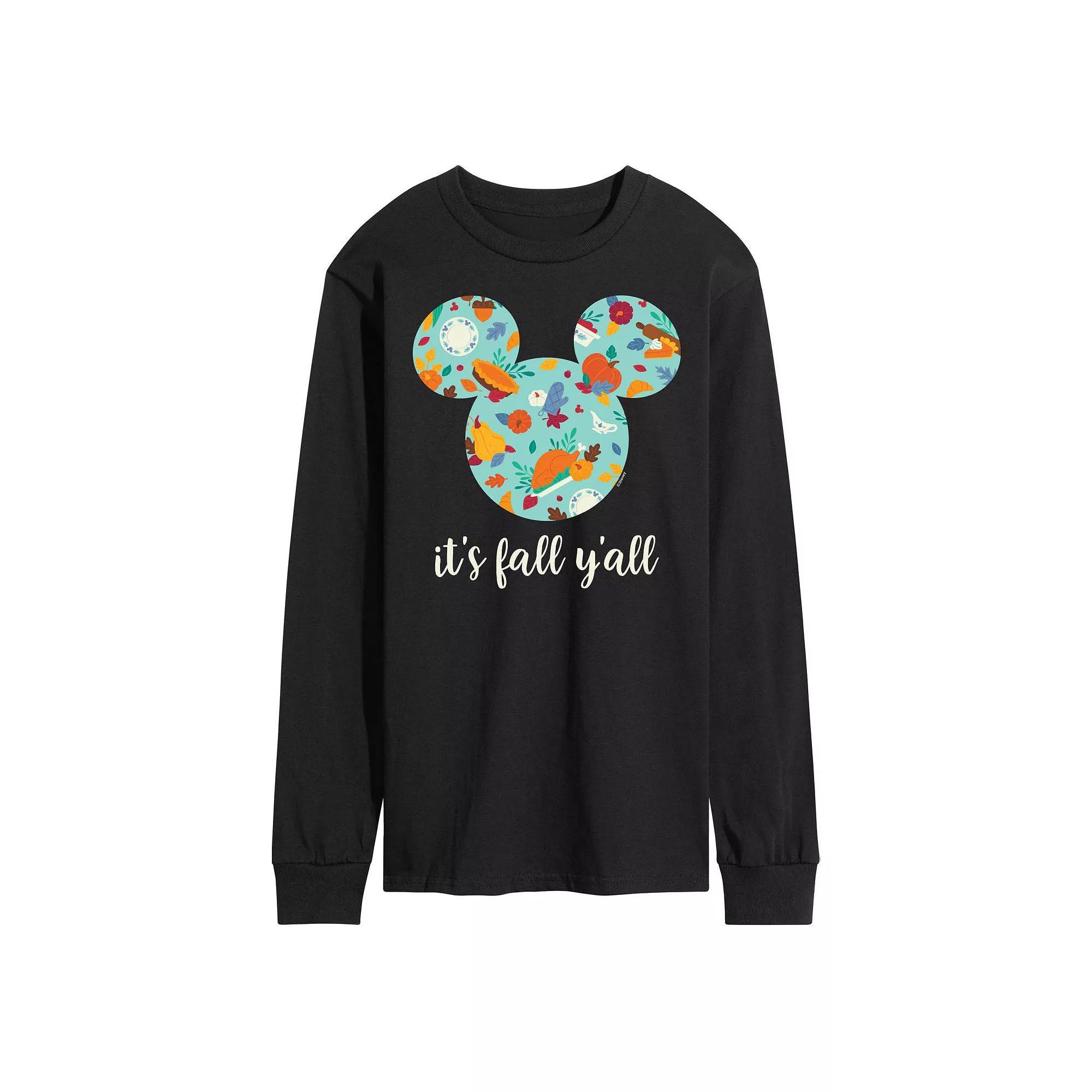 Disneys Its Fall Yall Long Sleeve Tee, Mens Product Image