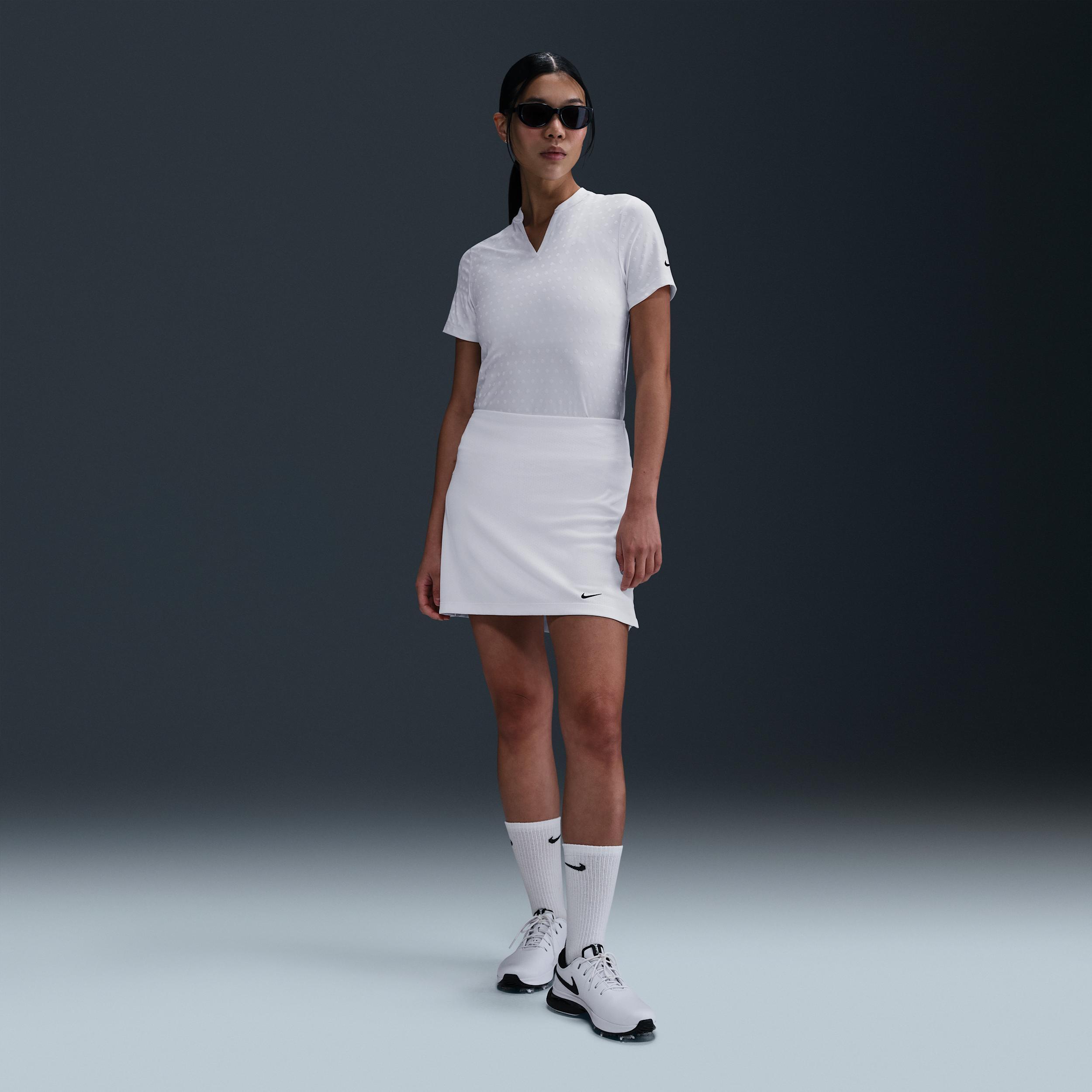 Nike Women's Tour Dri-FIT Short-Sleeve Blade Jacquard Golf Polo Product Image