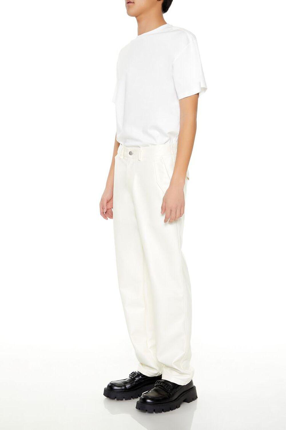 Coated Corduroy Slim-Fit Pants | Forever 21 Product Image