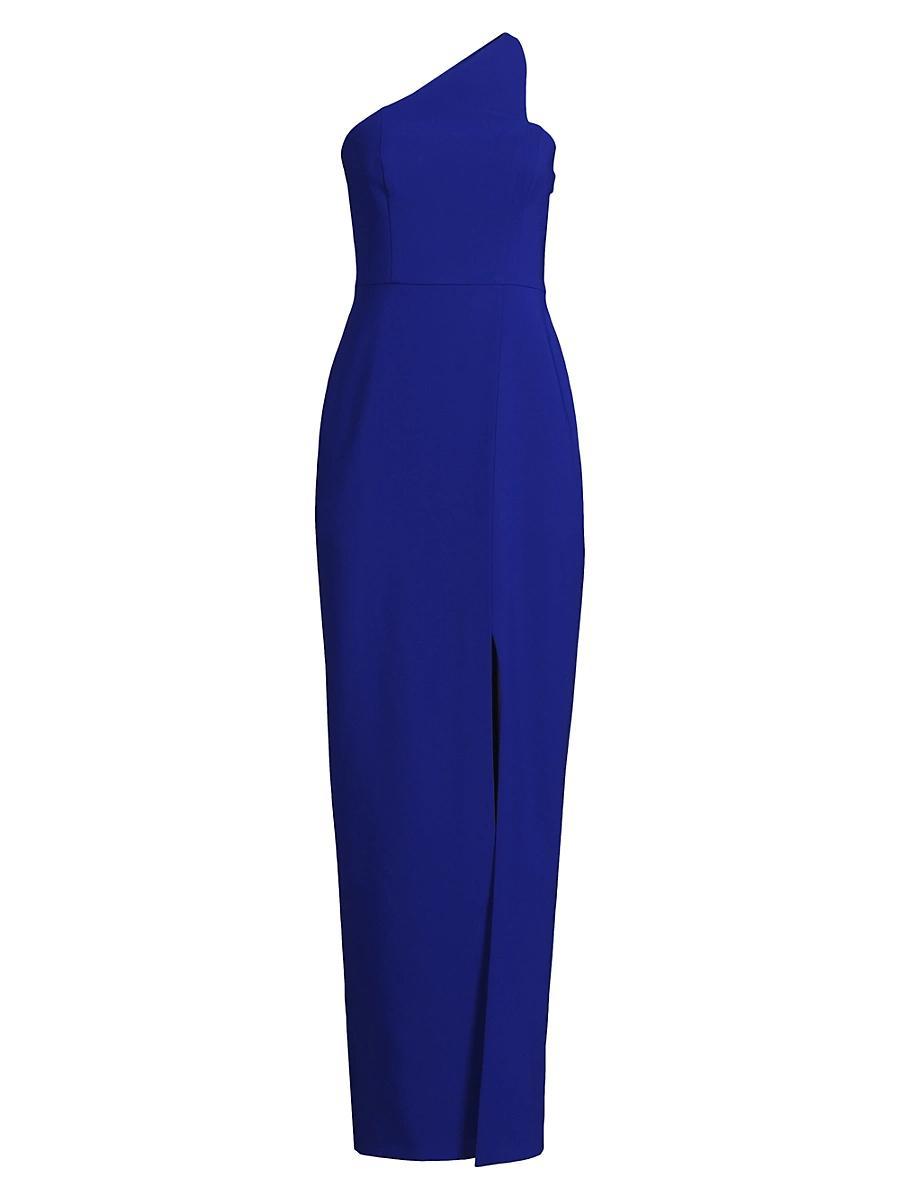Liv Foster Crepe One Shoulder Gown Product Image