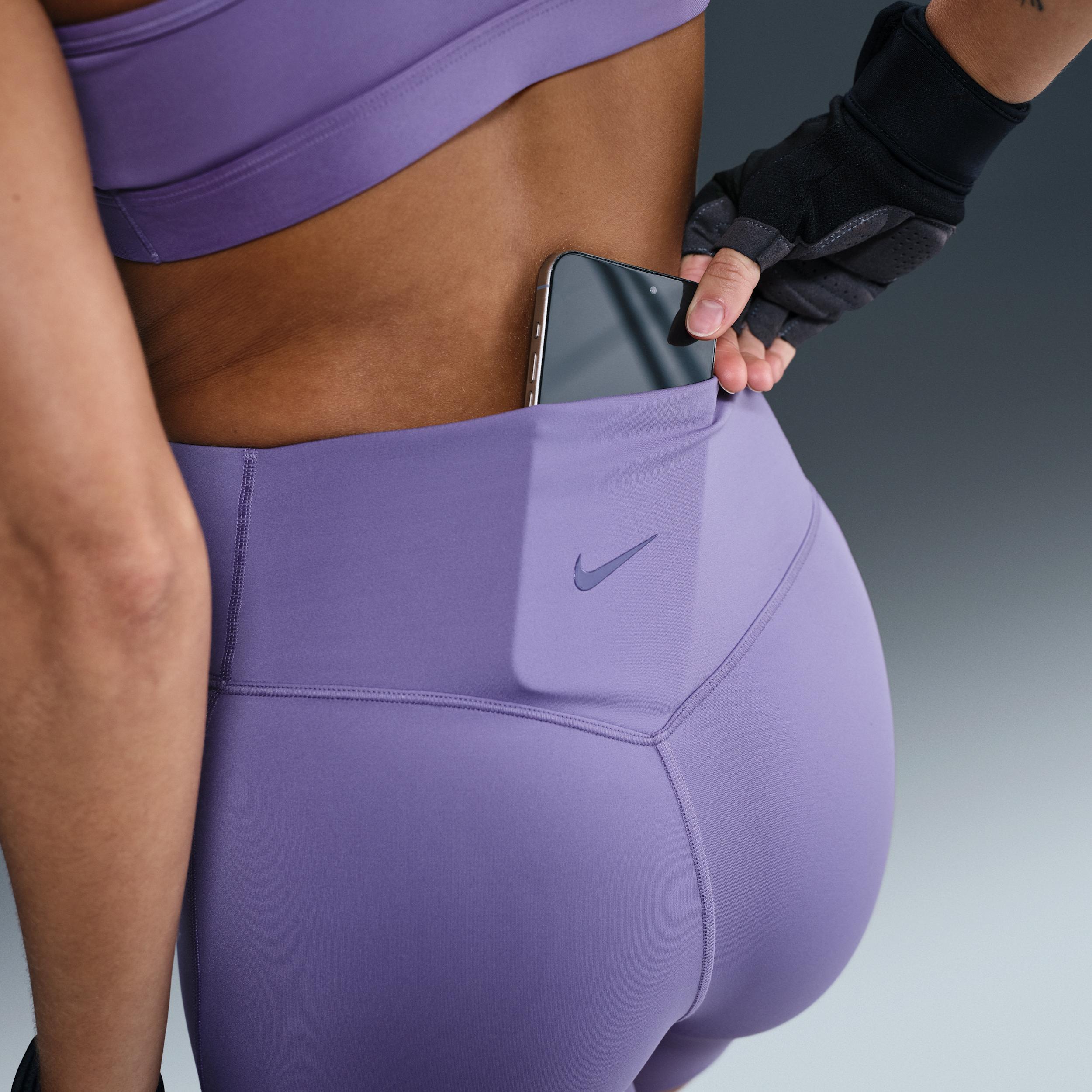 Nike Women's Universa Medium-Support High-Waisted 5" Biker Shorts with Pockets Product Image