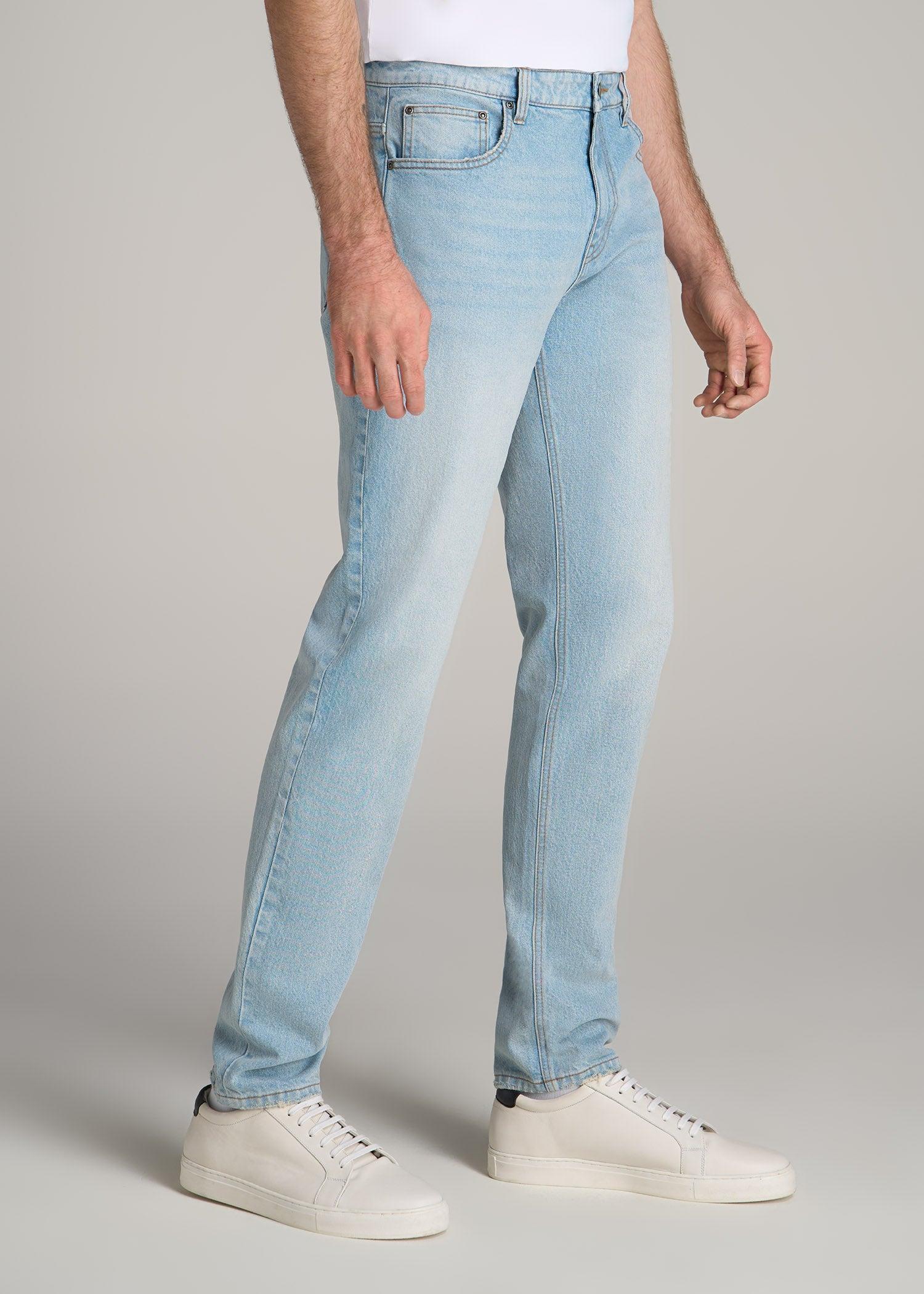 Milo RELAXED TAPERED FIT Jeans for Tall Men in Salt Lake Wash Product Image