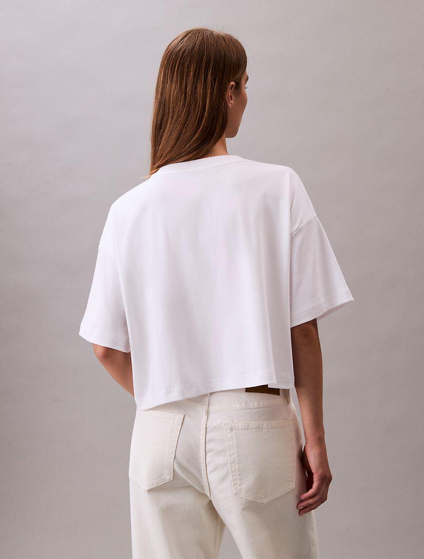 Logo Graphic Cropped Boxy T-Shirt  Product Image
