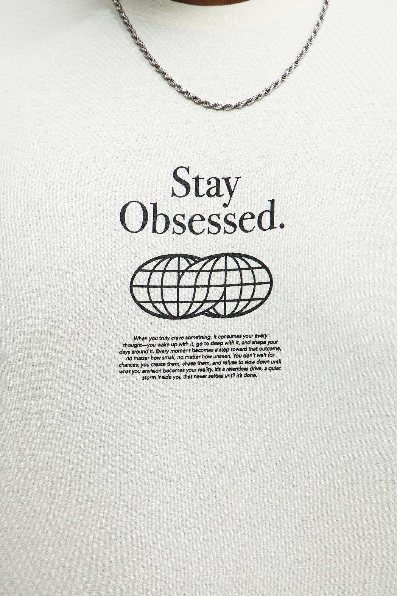 Stay Obsessed Short Sleeve Tee - Natural Product Image