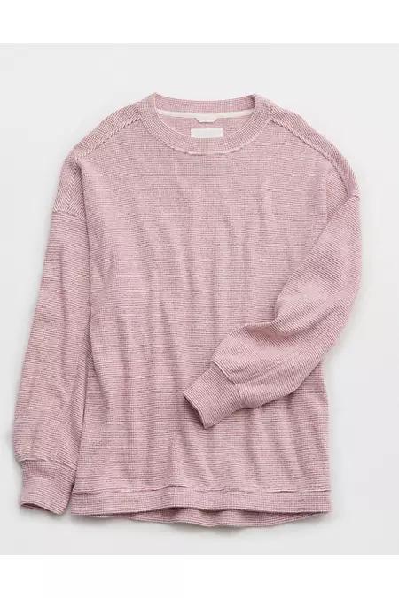 Aerie Getaway Waffle Sweatshirt Women's Product Image