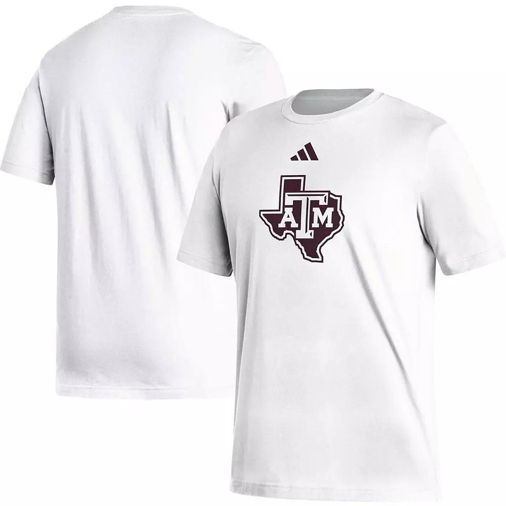 Men's adidas White Texas A&M Aggies Logo Fresh T-Shirt, Size: 2XL Product Image