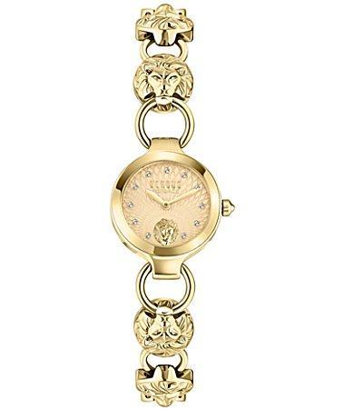 Versace Versus Versace Womens Broadwood Petite Analog Red Dial Gold Stainless Steel Bracelet Watch Product Image