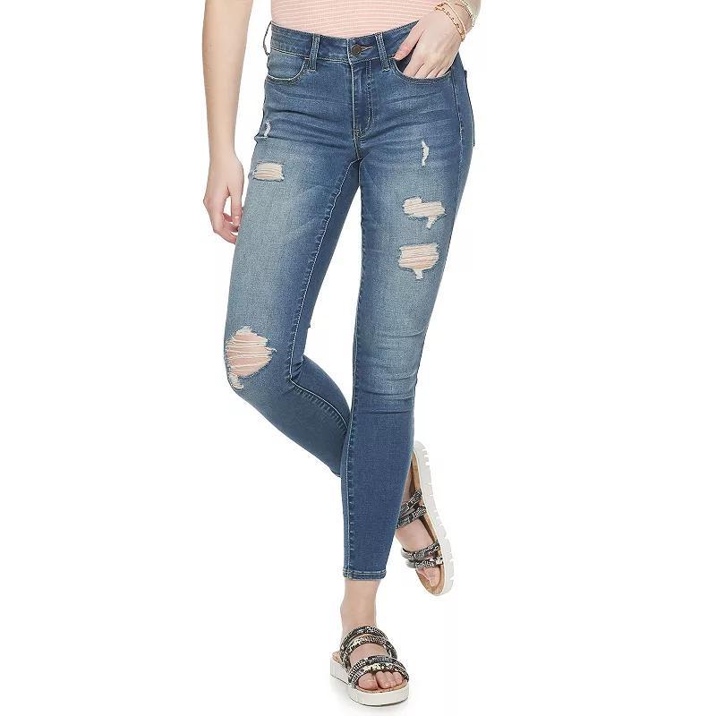 Juniors' SO® Low-Rise Jeggings, Girl's, Size: 7, True Blue Product Image