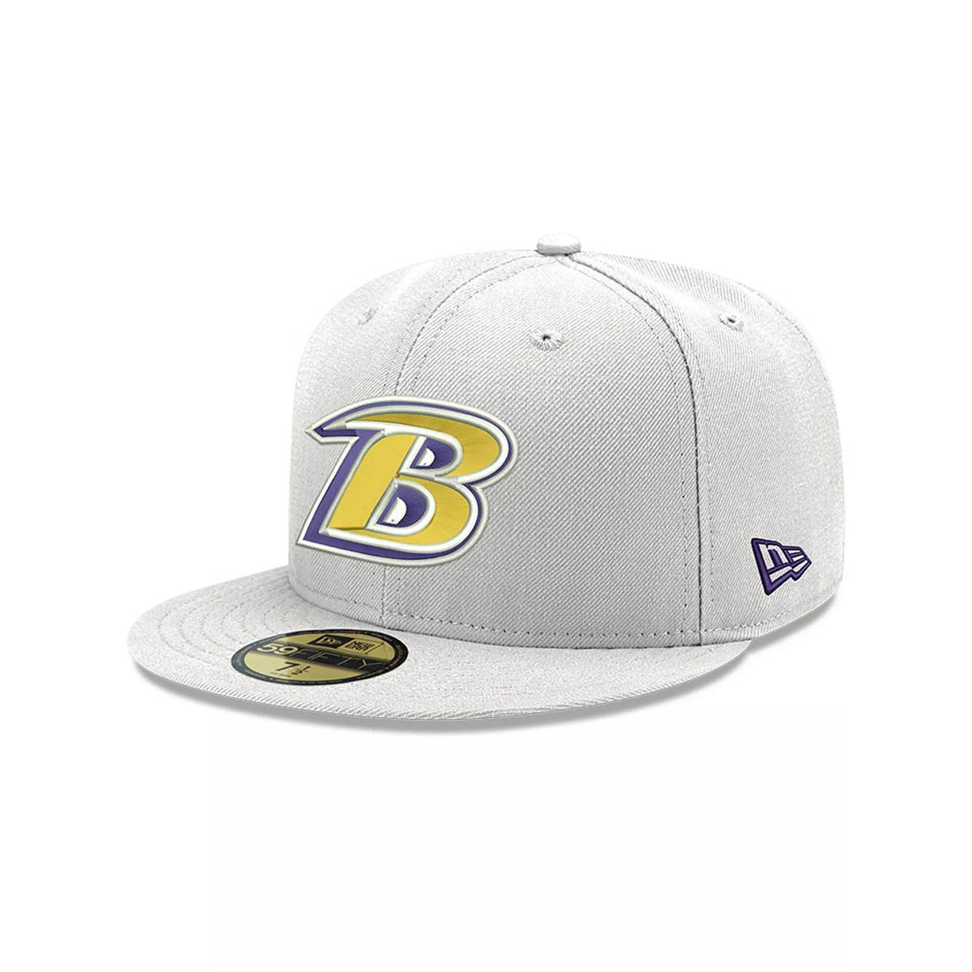 Mens New Era Baltimore Ravens Omaha Lettermark 59FIFTY Fitted Hat Product Image